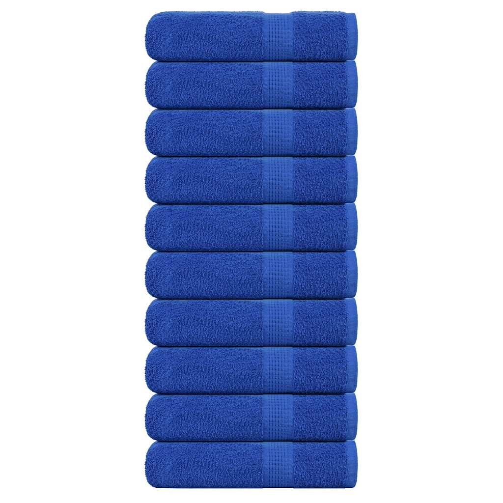 Toalhas de mãos frogn 10 pcs 50x100 cm 360 g/m² azul