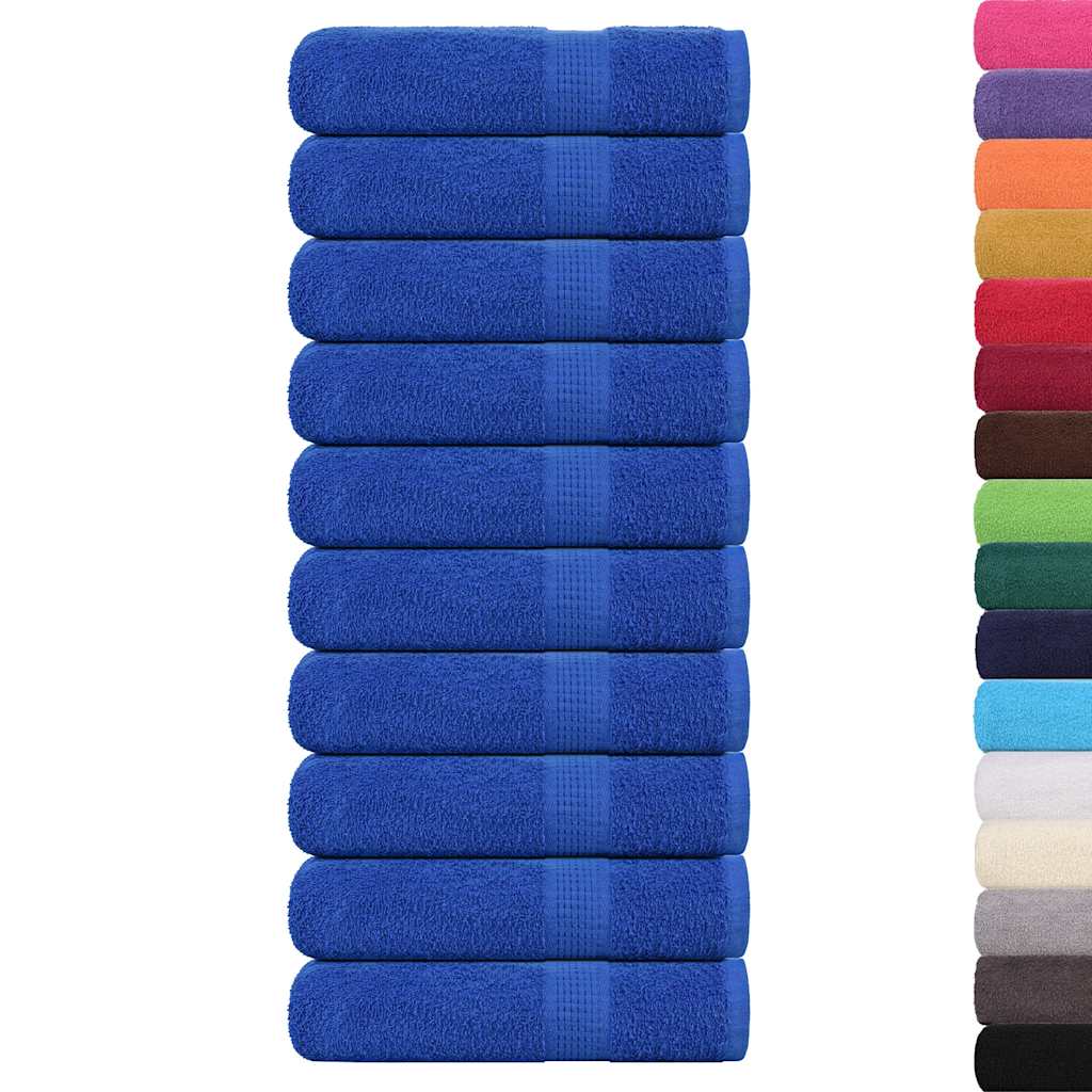 Toalhas de mãos frogn 10 pcs 50x100 cm 360 g/m² azul