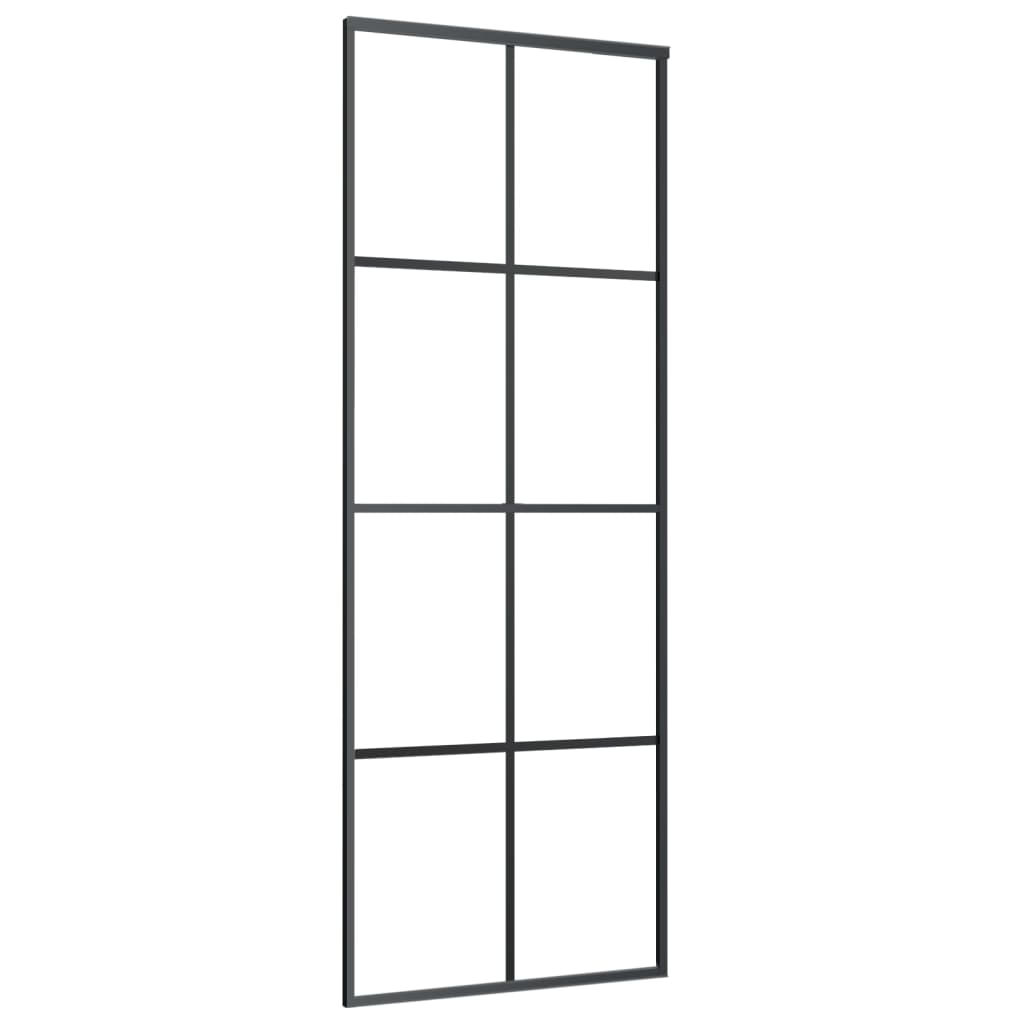 Porta deslizante c/ conj. ferragens 76x205cm vidro esg/alumínio
