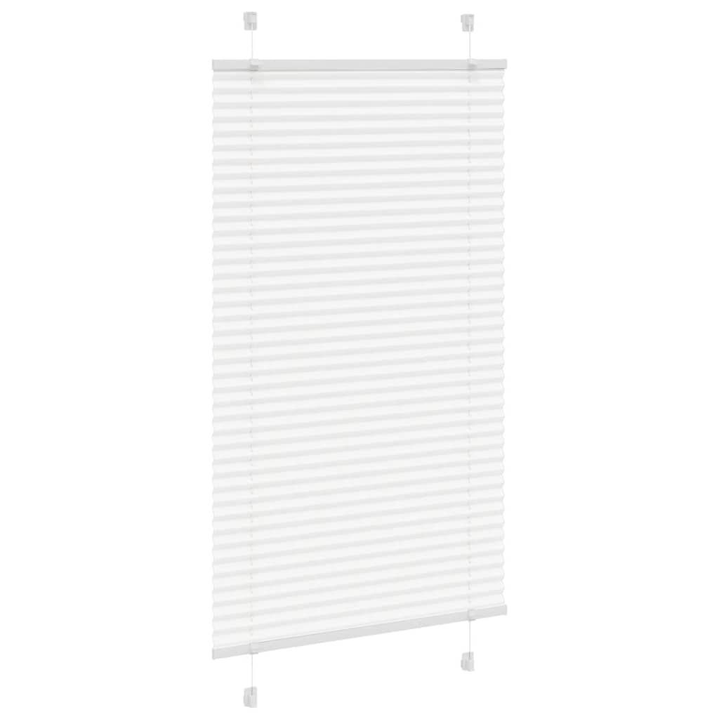 Branco plissada cega 70x150 cm largura tecido 69,4 cm poliéster