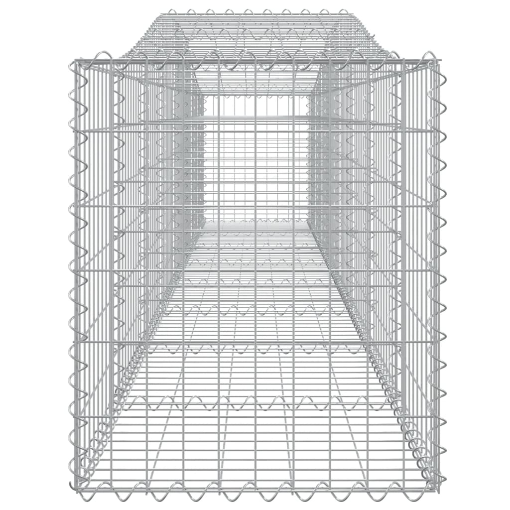 Cesto gabião arqueado 400x50x60/80 cm ferro galvanizado
