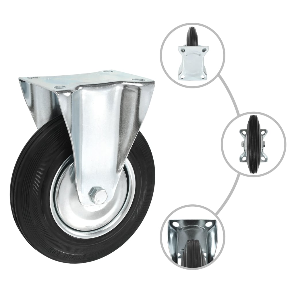 16 Pcs fixed casters 200 mm