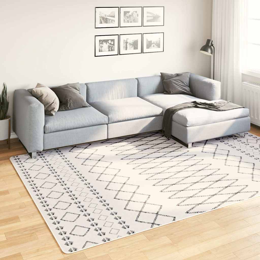 Tapete lavável 190x300 cm preto e branco