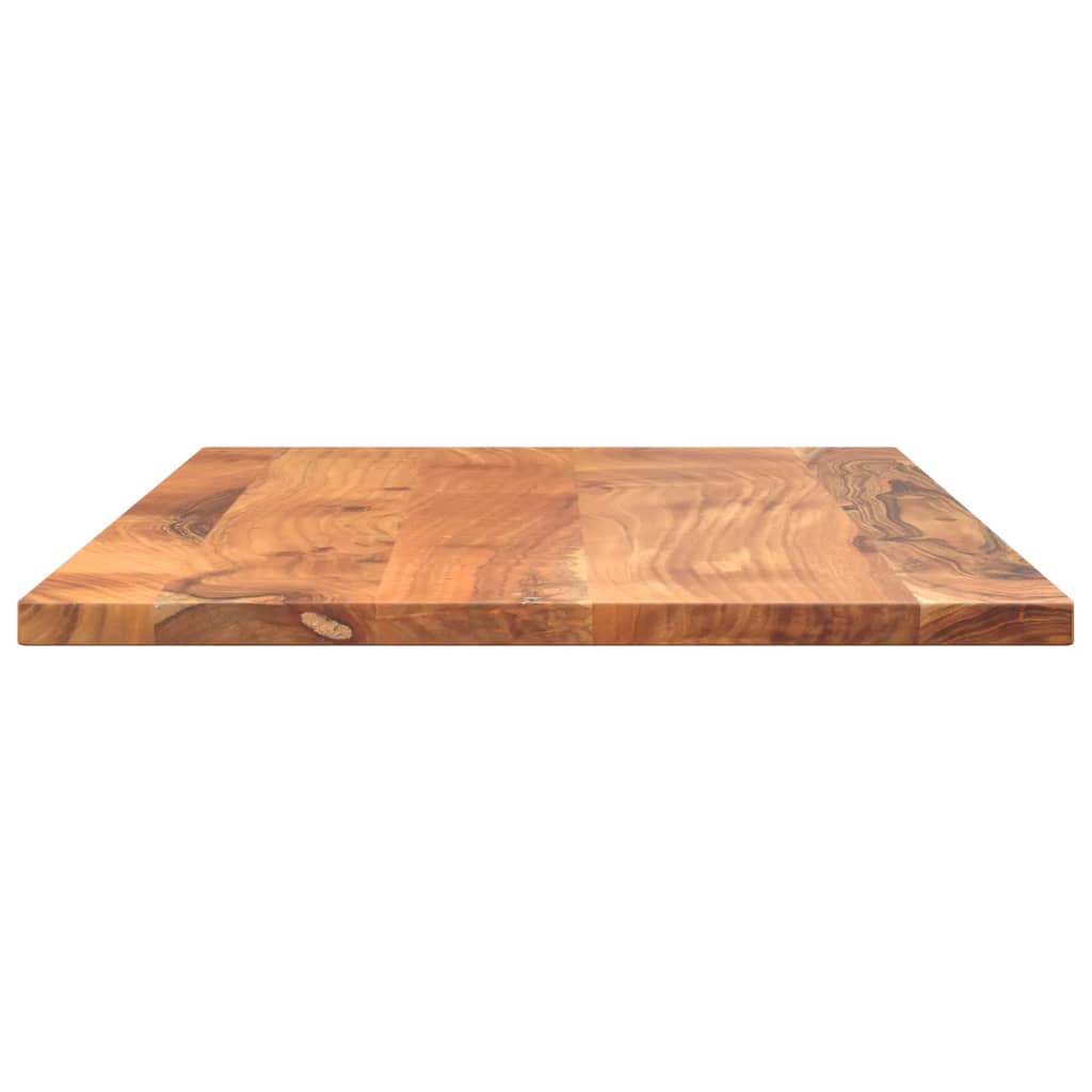 Tampo de mesa retangular 80x50x3,8 cm madeira de acácia maciça