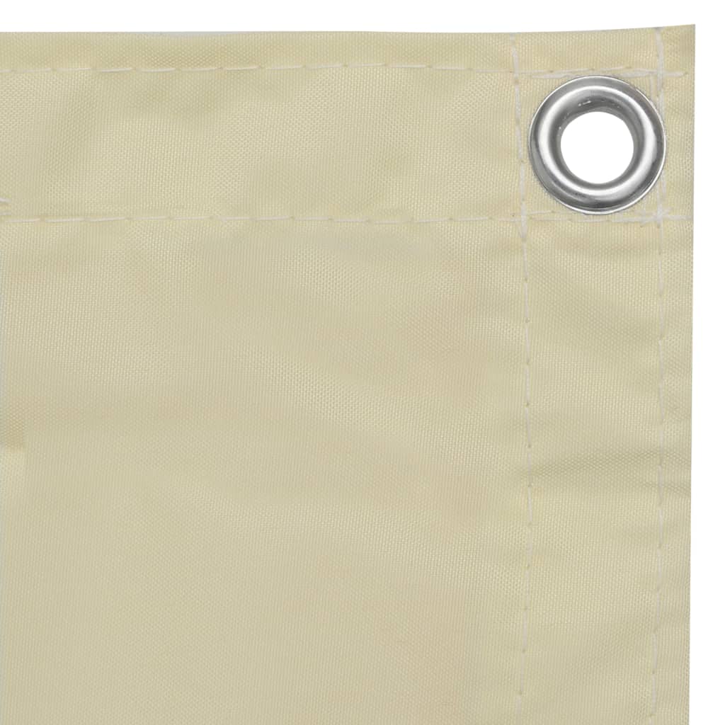 Tela de varanda 120x500 cm tecido oxford creme