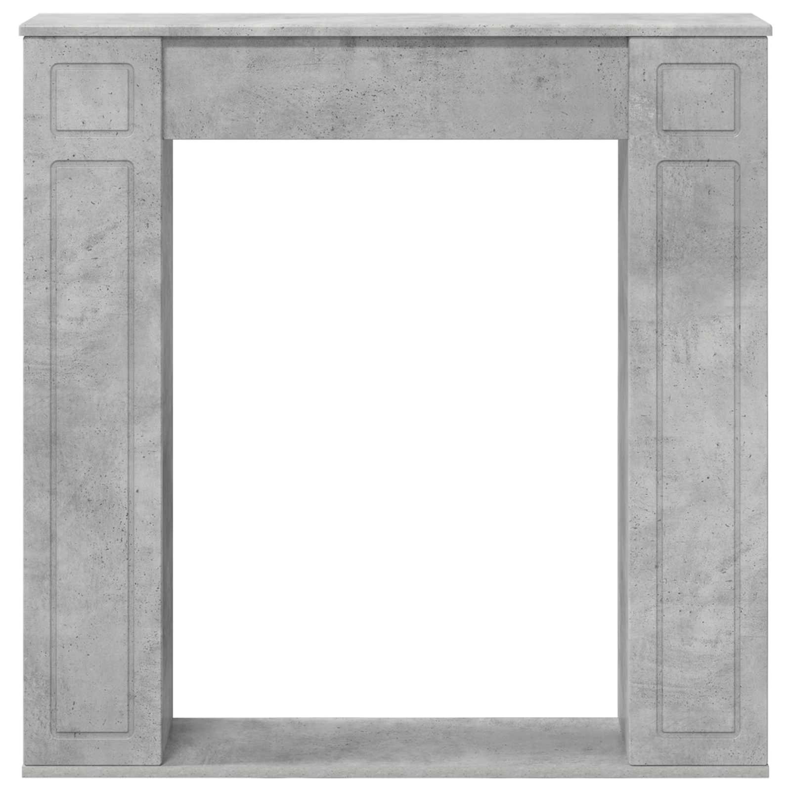 Moldura de lareira cinzento cimento 100 x 20 x 100 cm