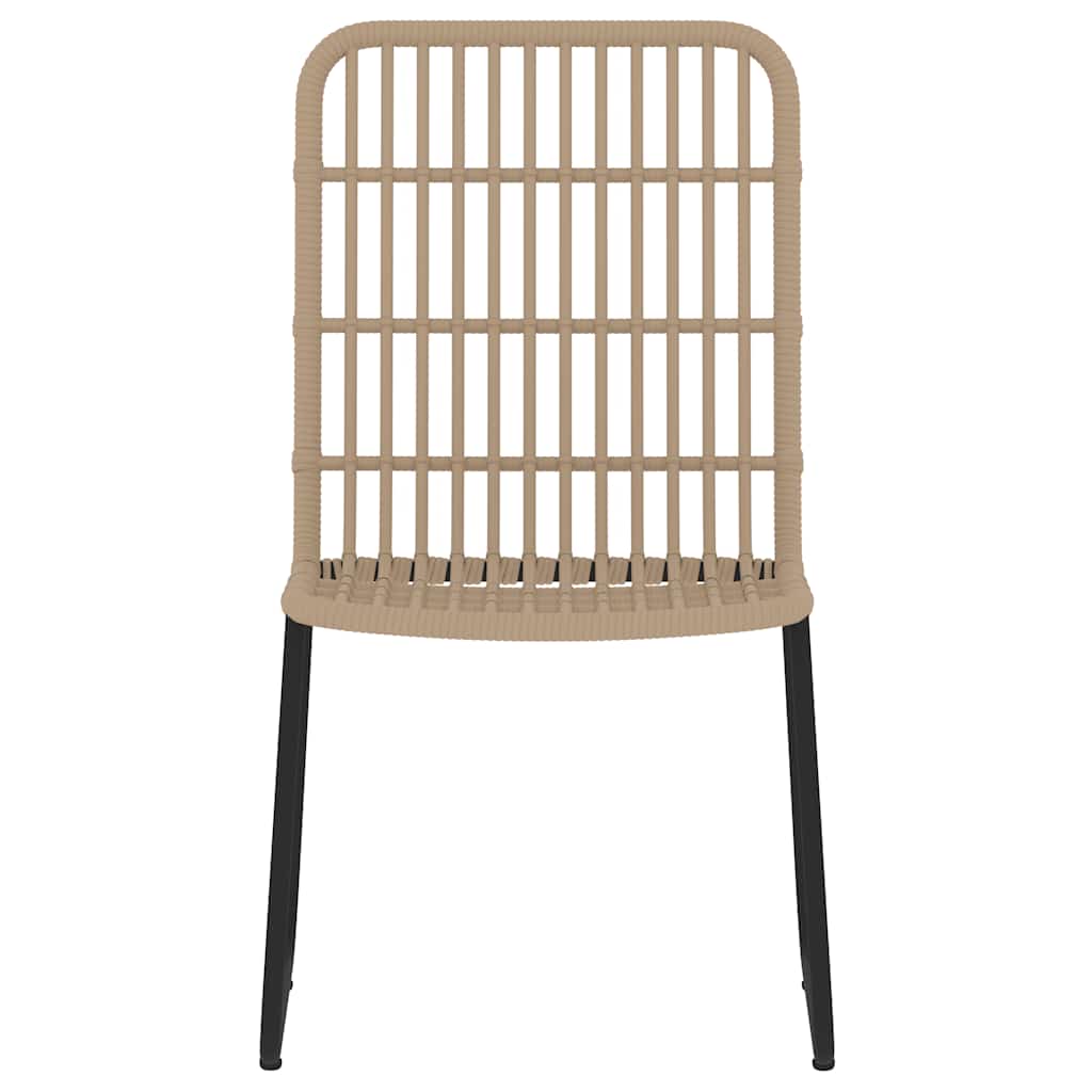 7 Pcs conjunto de jantar para jardim cor de carvalho