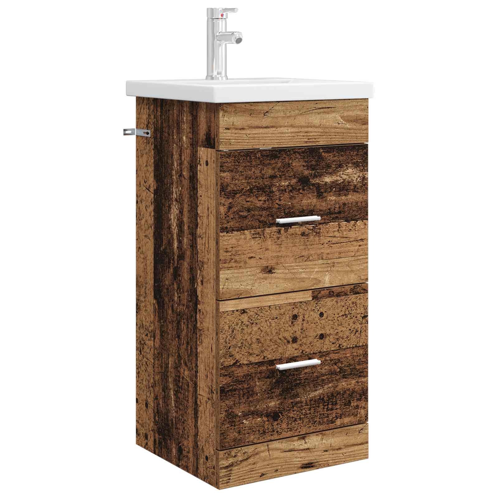 Gabinete de banheiro com pia madeira antiga 42 x 40 x 84,5 cm