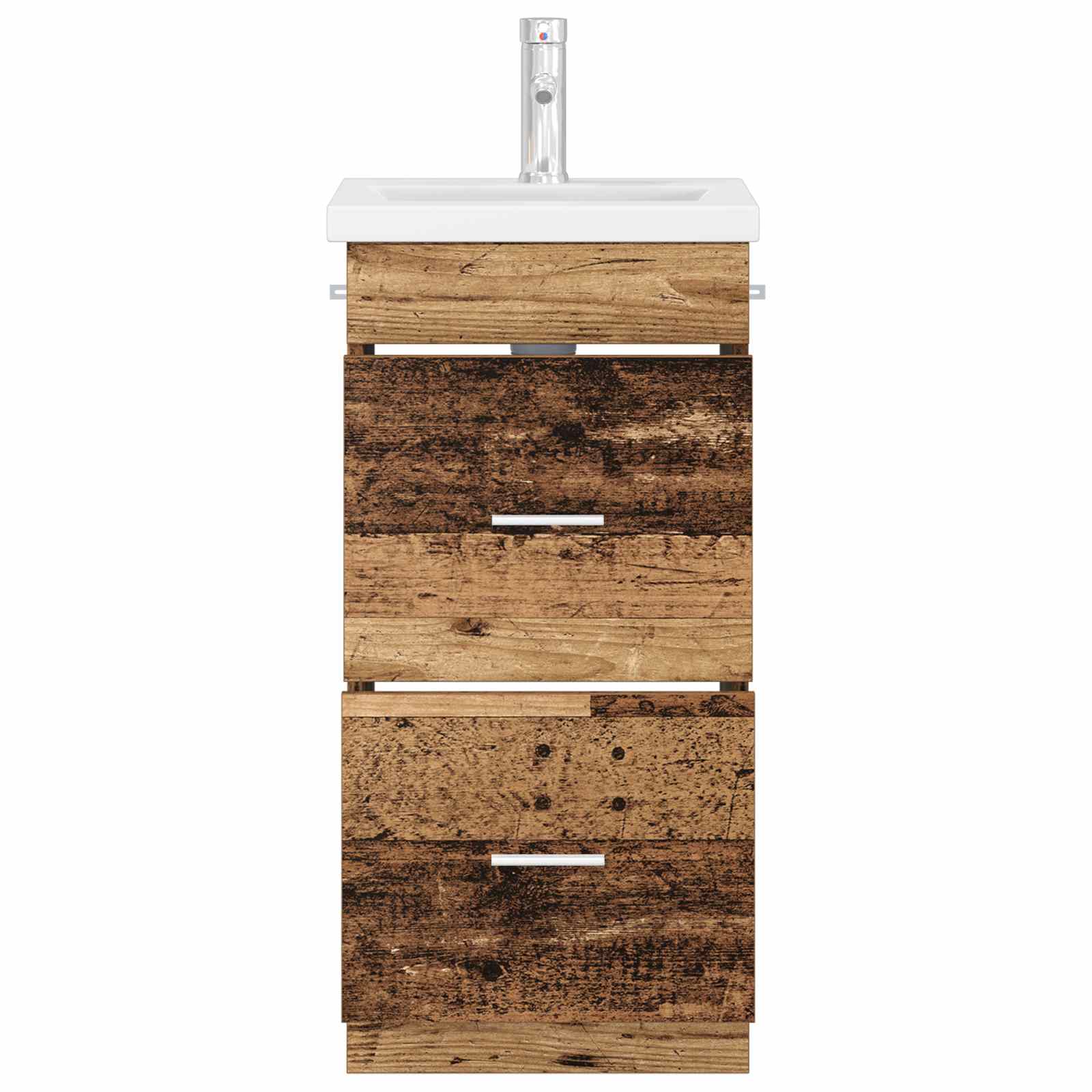 Gabinete de banheiro com pia madeira antiga 42 x 40 x 84,5 cm