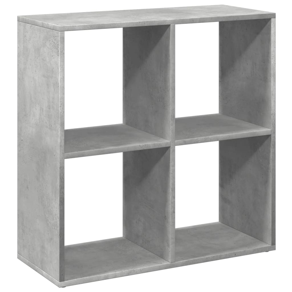 Estante divisória 69,5x29x69,5 cm deriv. madeira cinza cimento