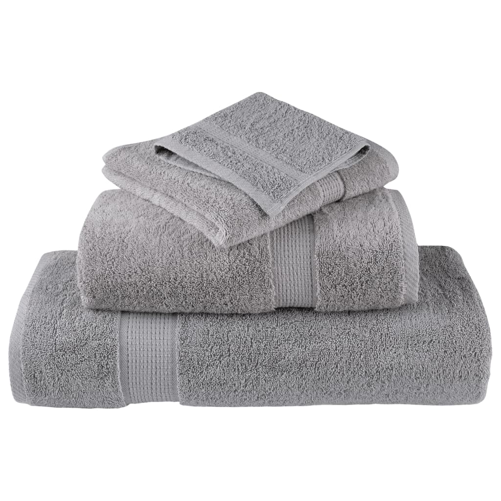 Toalhas de banho premium solund 10pcs 70x140cm 600gsm cinzento
