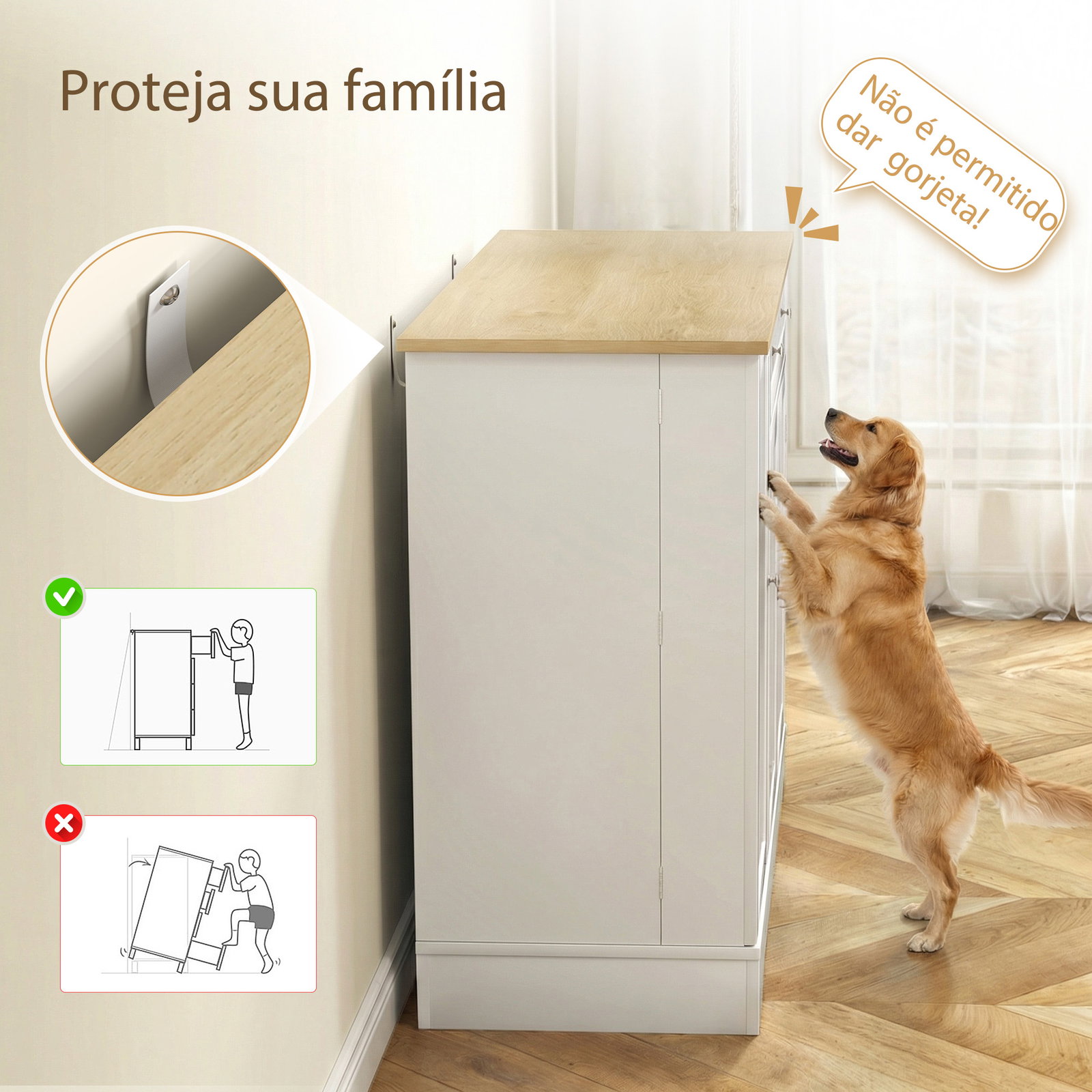 Aparador de cozinha 3 prateleiras com porta gaveta prateleiras ajustáveis para sala de jantar 105x40x83 cm branco