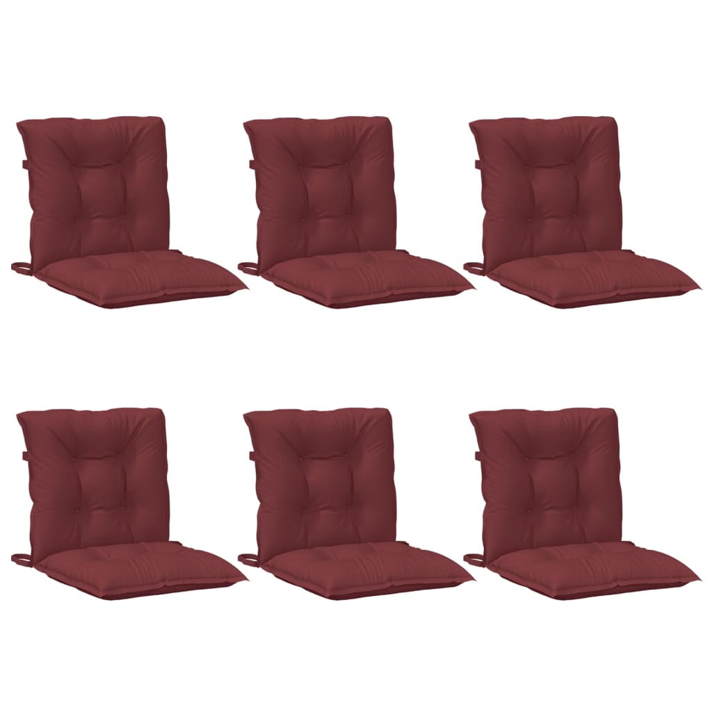 Almofadões lombares p/ cadeiras 6pcs mesclado tecido