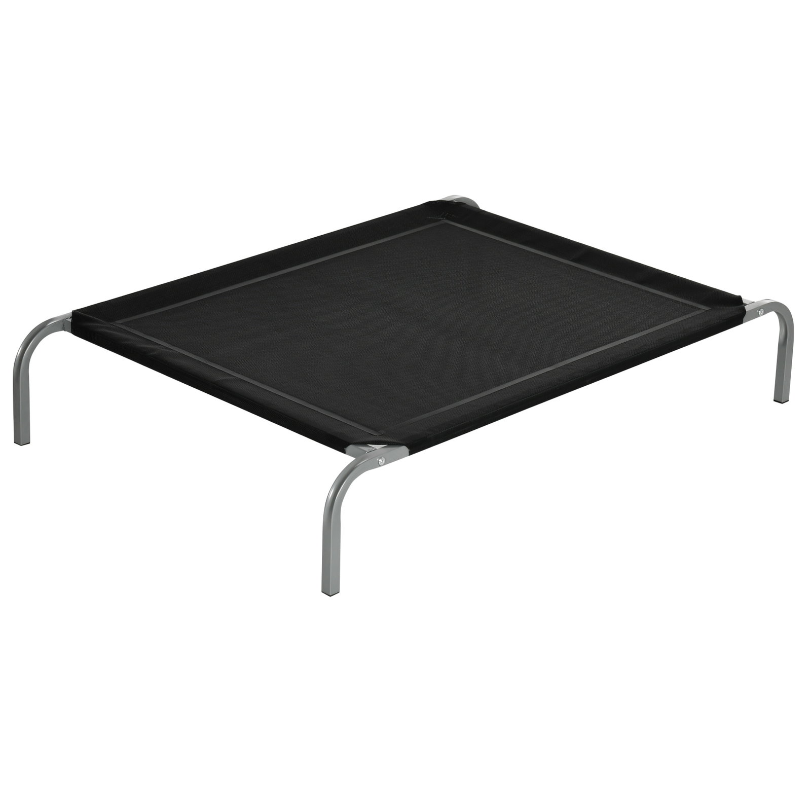 Cama Elevada para Animais de Estimação Cama para Cães e Gatos Desmontável Tecido Textilene Exterior Jardim Terraço 110x75x20 cm