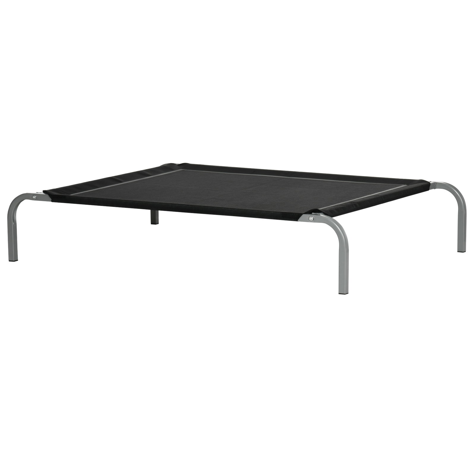 Cama Elevada para Animais de Estimação Cama para Cães e Gatos Desmontável Tecido Textilene Exterior Jardim Terraço 110x75x20 cm