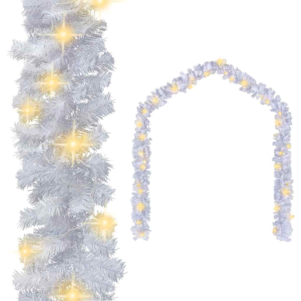 Grinalda de natal com luzes LED 10 m branco