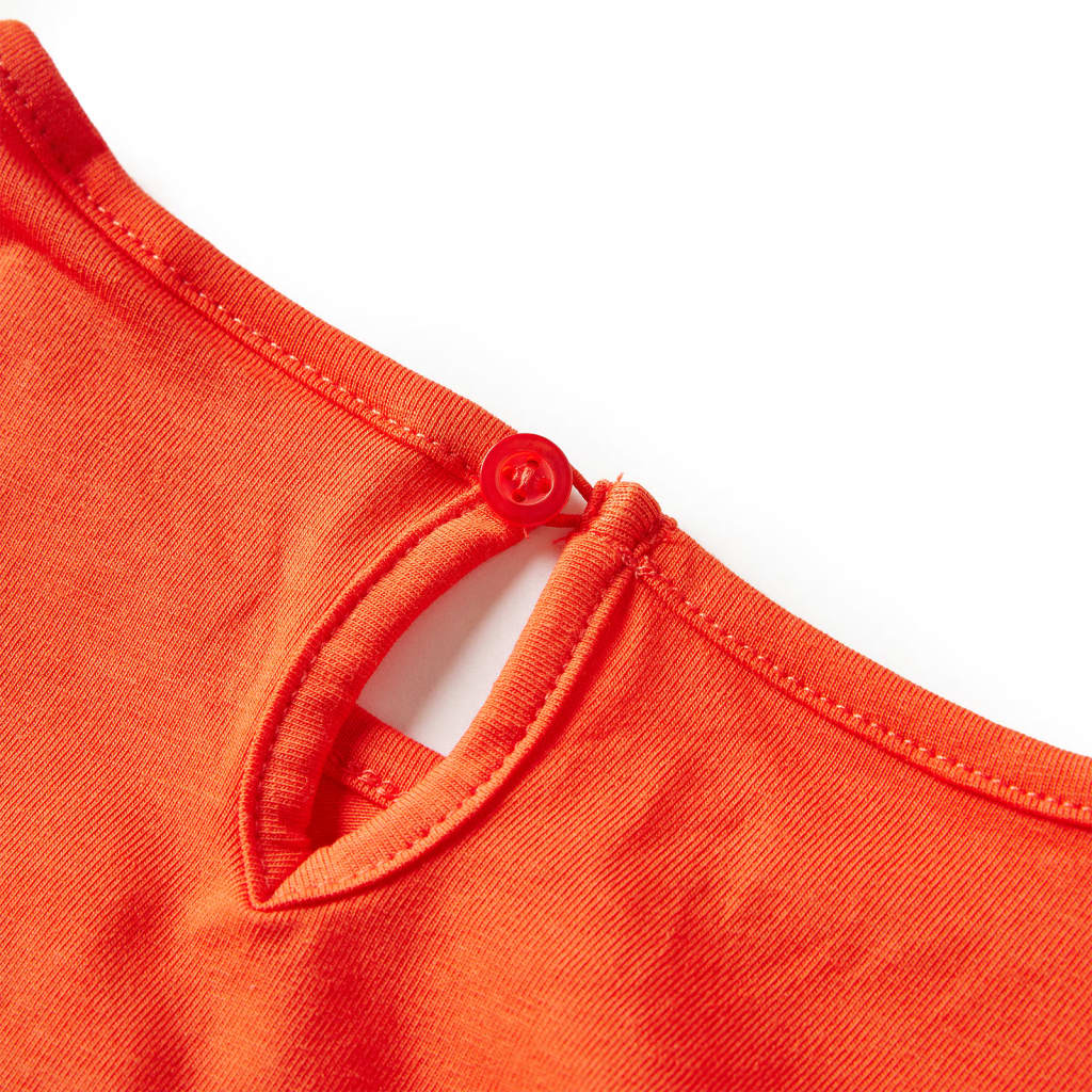 T-shirt de manga comprida para criança laranja-escuro 116