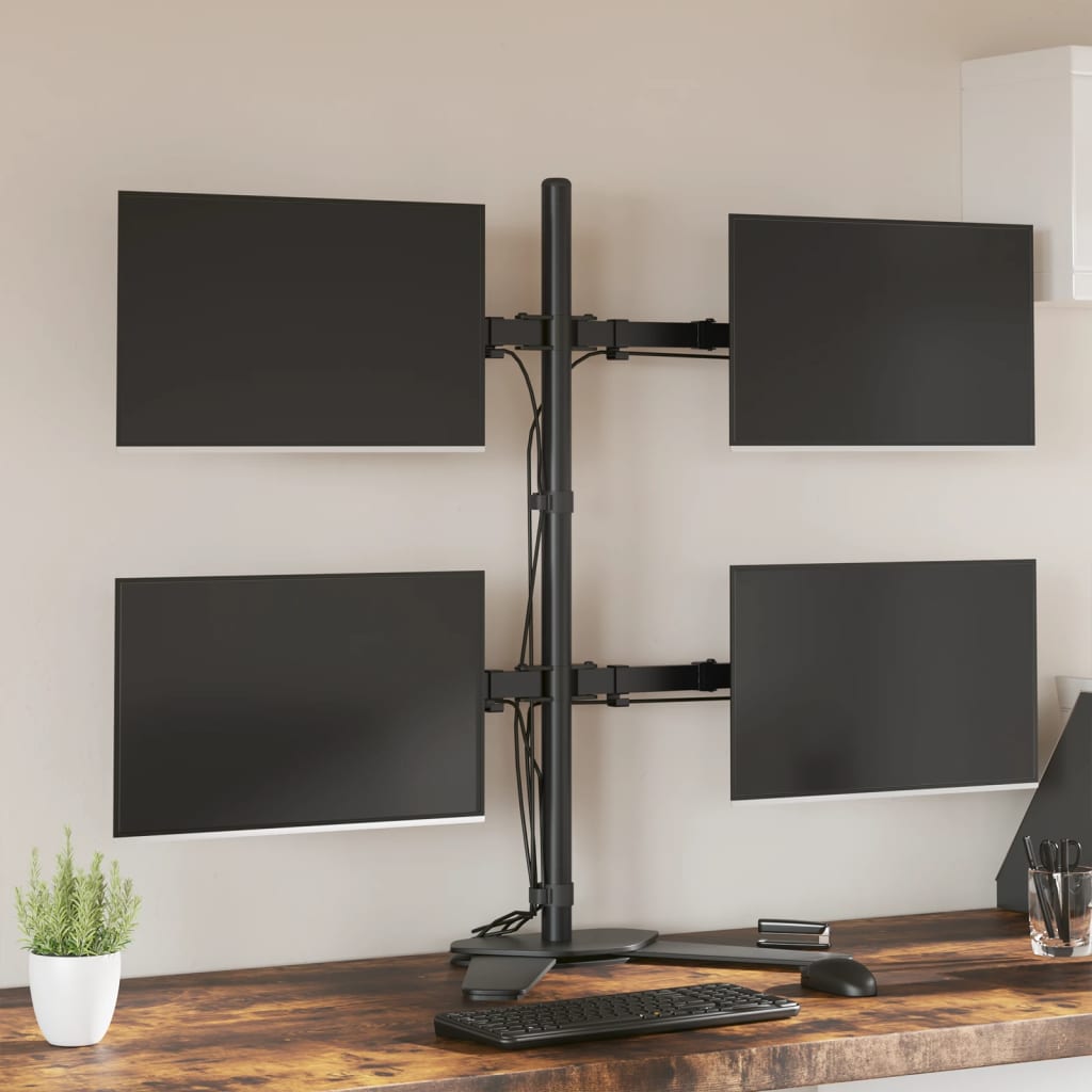 Suporte para monitor vesa 75/100 mm aço preto