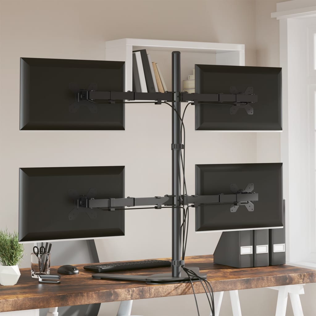 Suporte para monitor vesa 75/100 mm aço preto