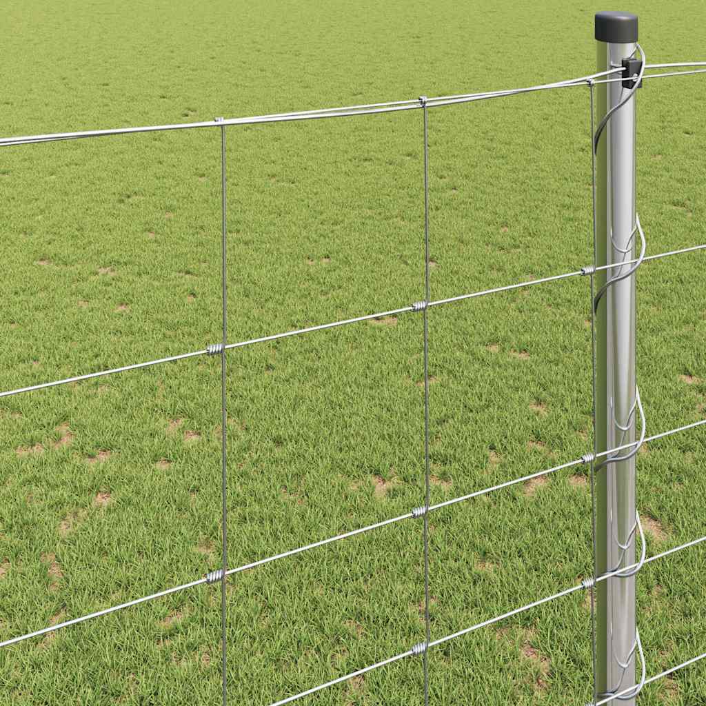 Cerca de campo prateado