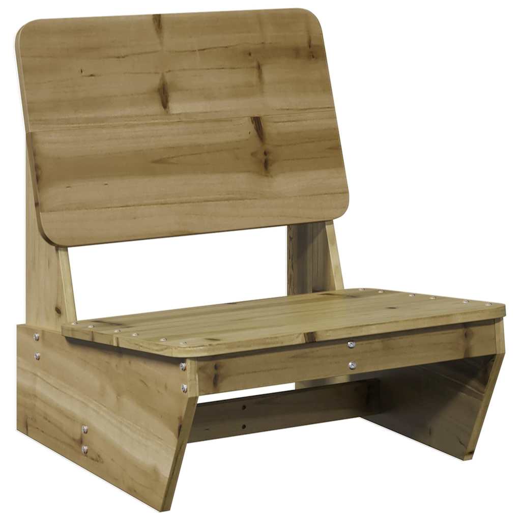 Cadeiras de jardim 2 pcs 60x64x70,5 cm madeira pinho impregnada