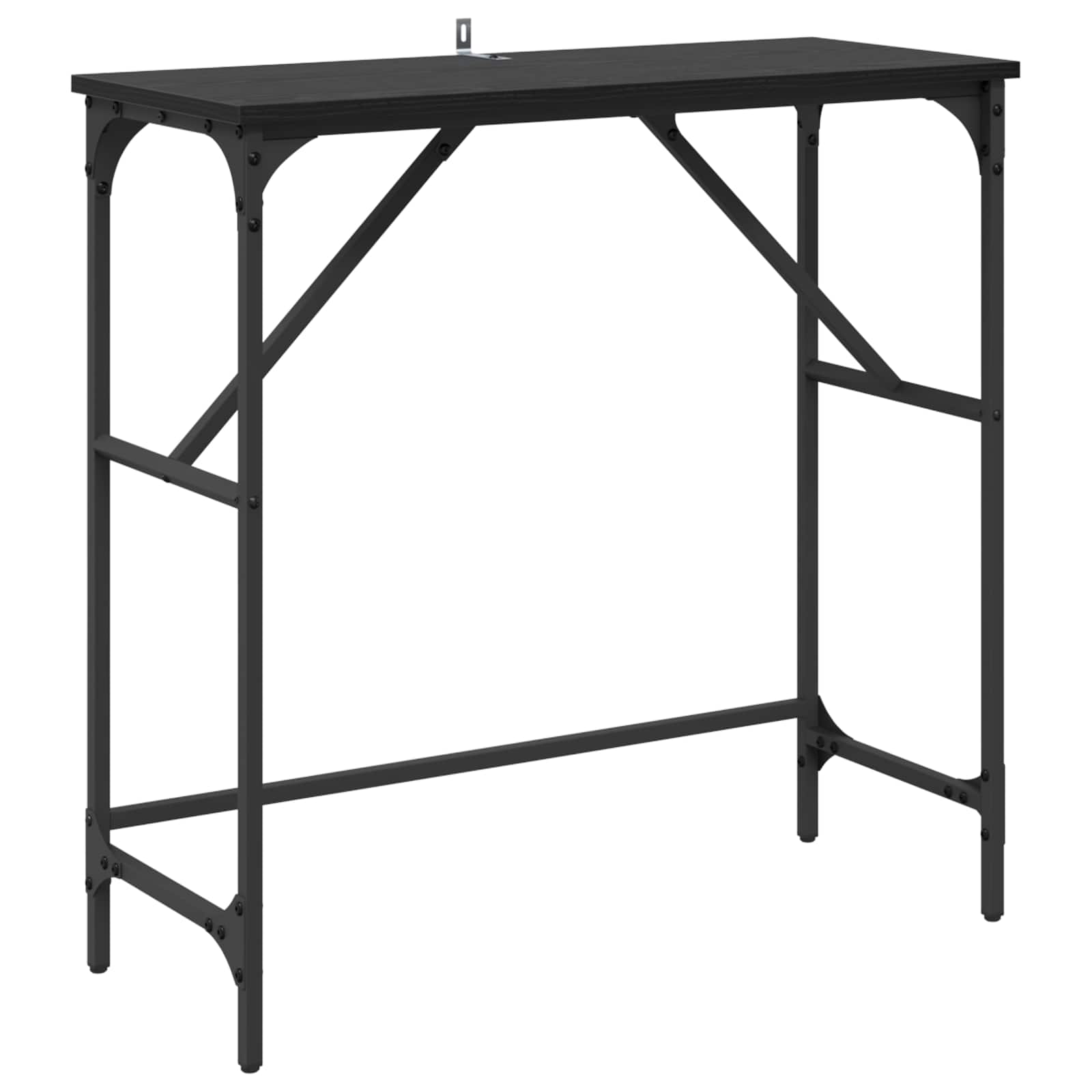 Aparador carvalho preto 75 x 32 x 75 cm derivados de madeira