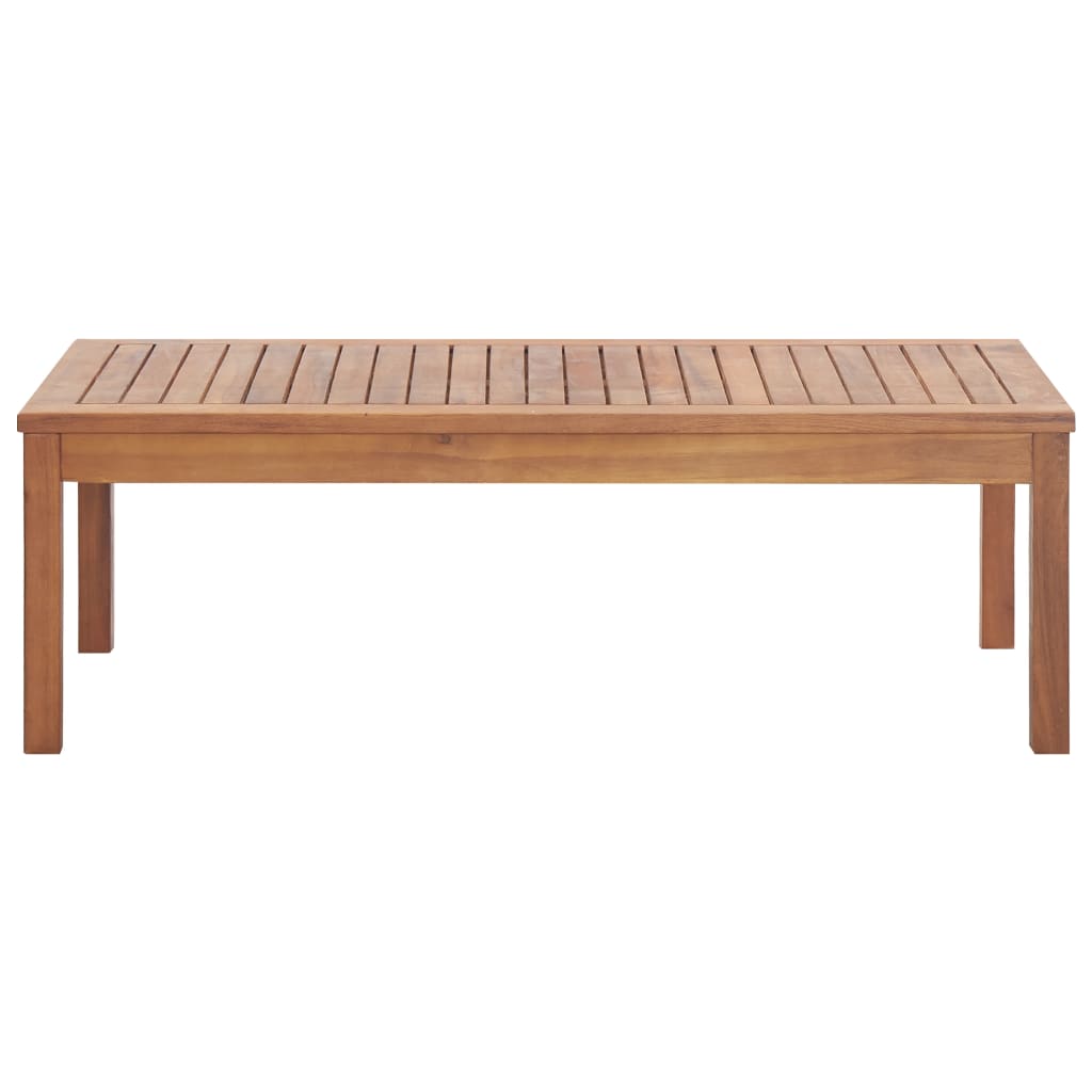 4 Pcs conjunto lounge de jardim c/ almofadões acácia maciça