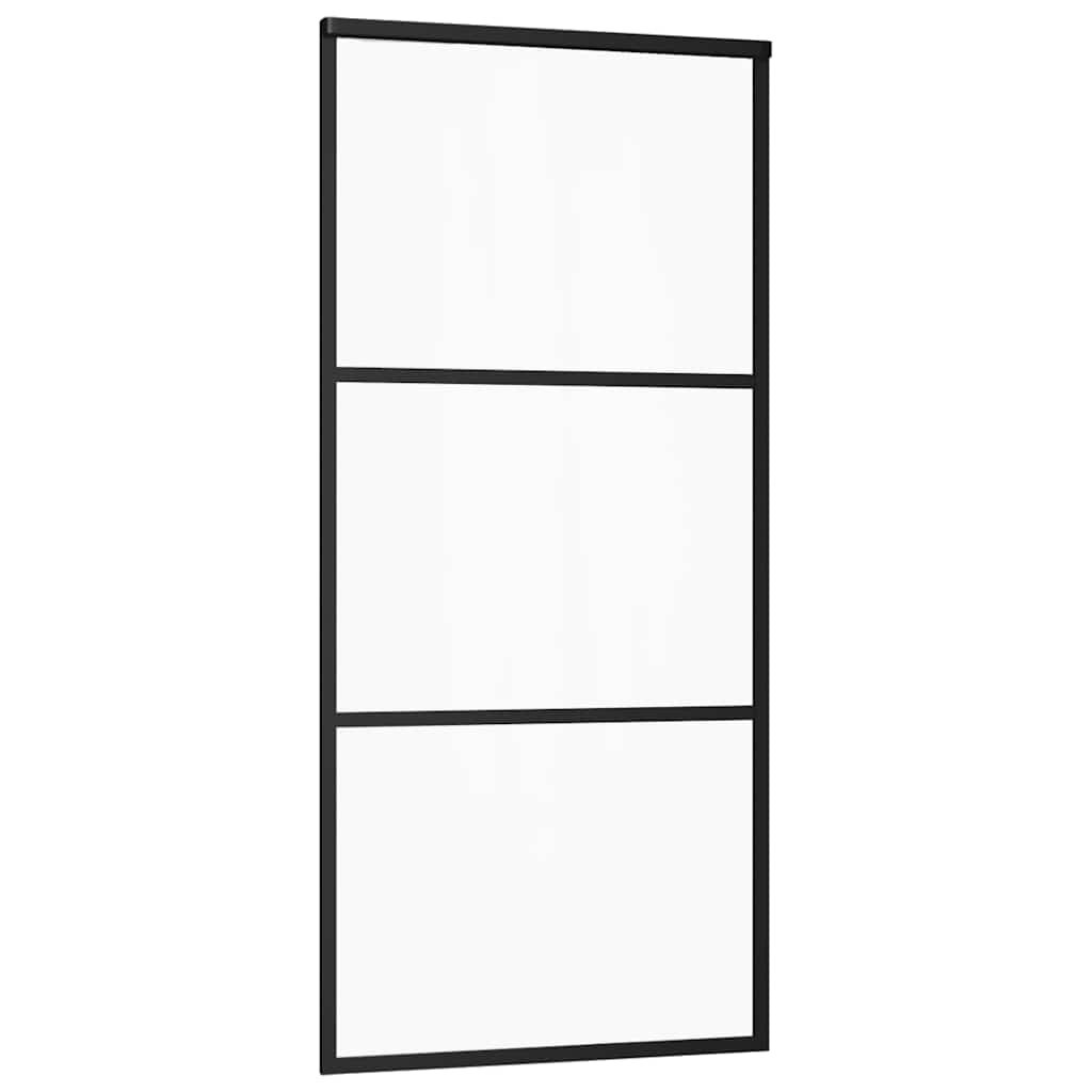 Porta deslizante c/ conj. ferragens 90x205cm vidro esg/alumínio
