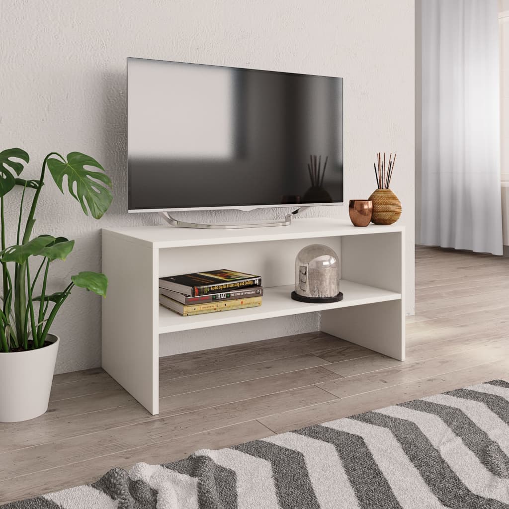 Móvel de TV 80x40x40 cm derivados de madeira branco