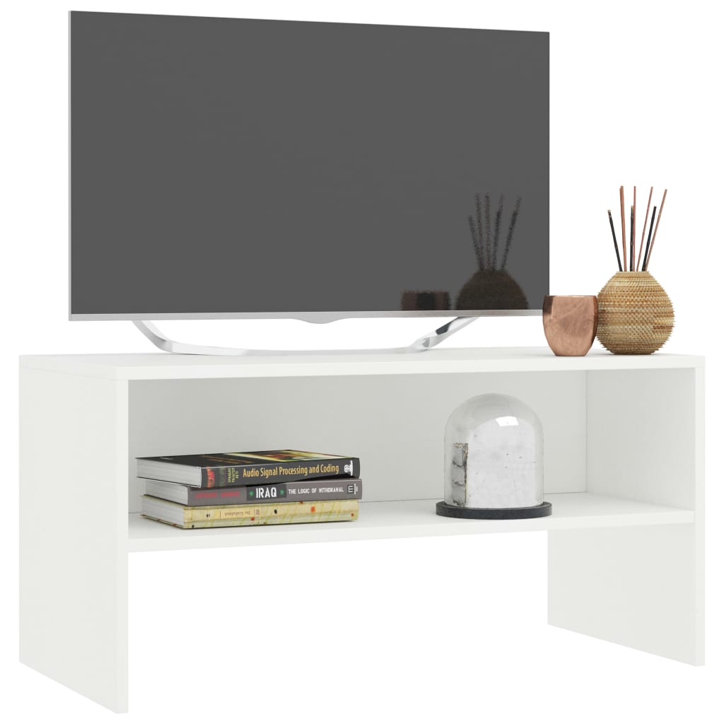 Móvel de TV 80x40x40 cm derivados de madeira branco