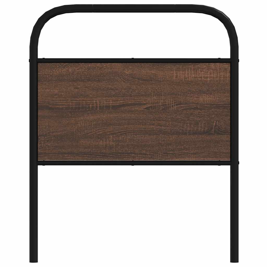 Cabeceira de substituição 75 cm derivados madeira/aço carvalho castanho