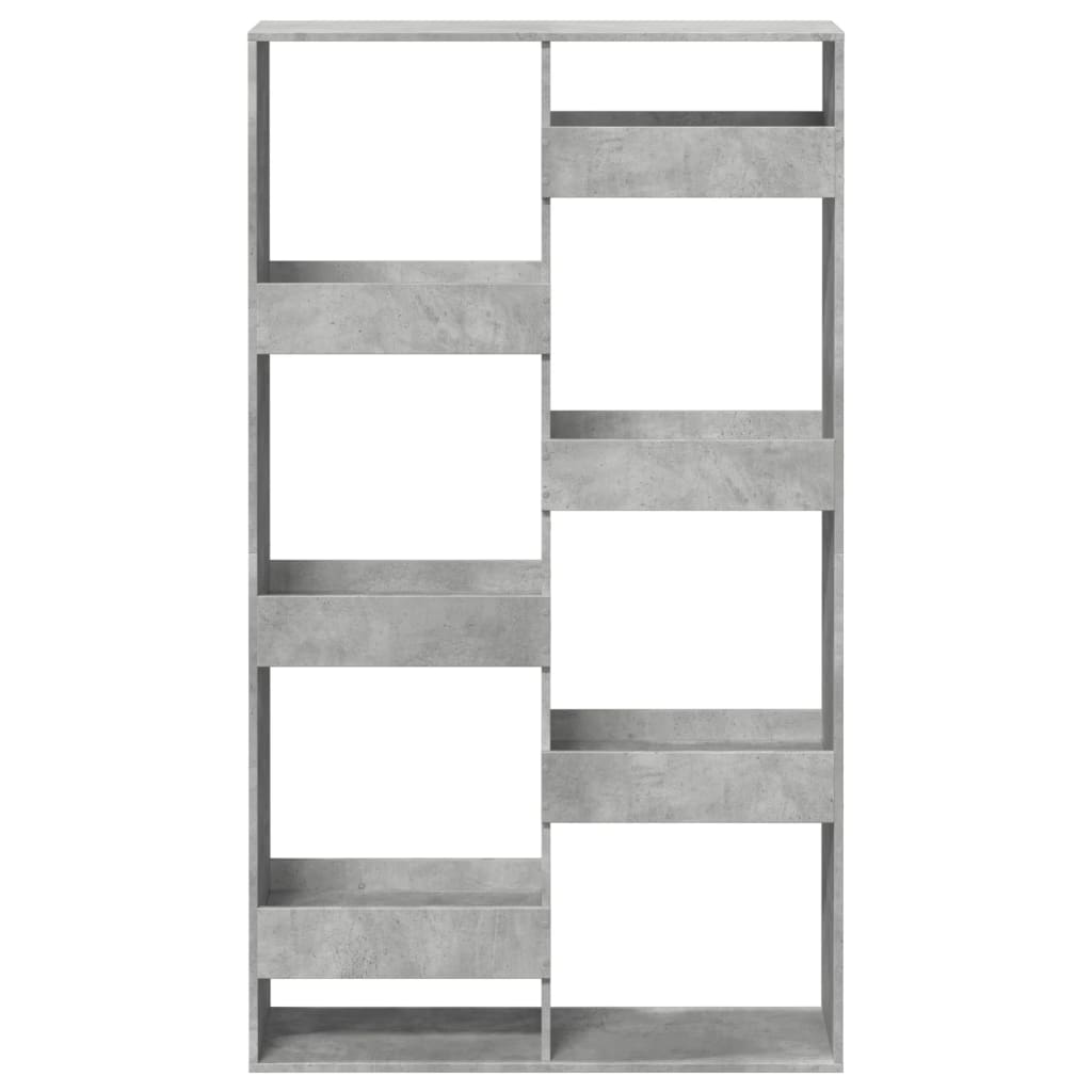 Estante 100x33x175 cm derivados de madeira cinzento cimento