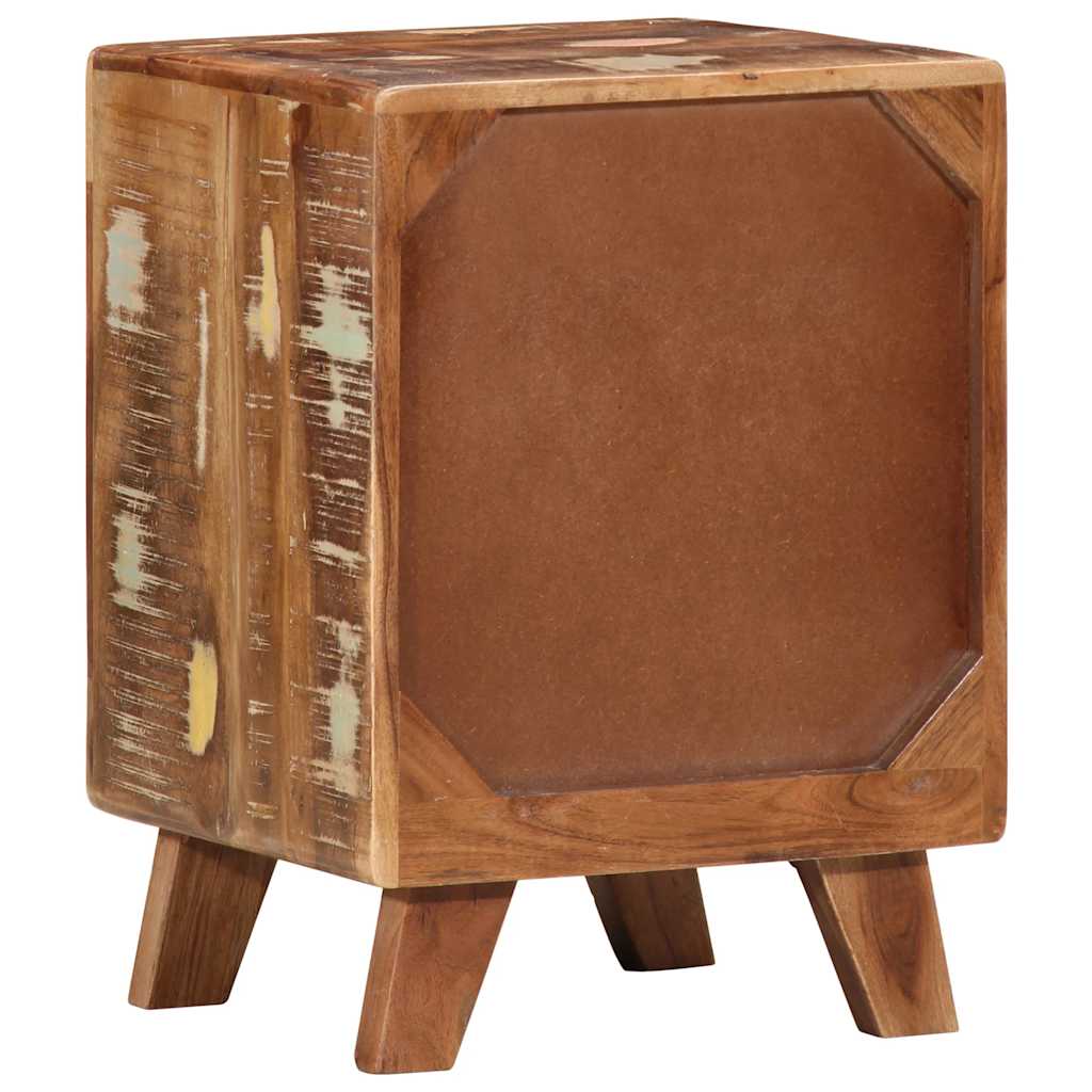 Mesas de cabeceira 2 pcs 37x32x50 cm madeira recuperada maciça