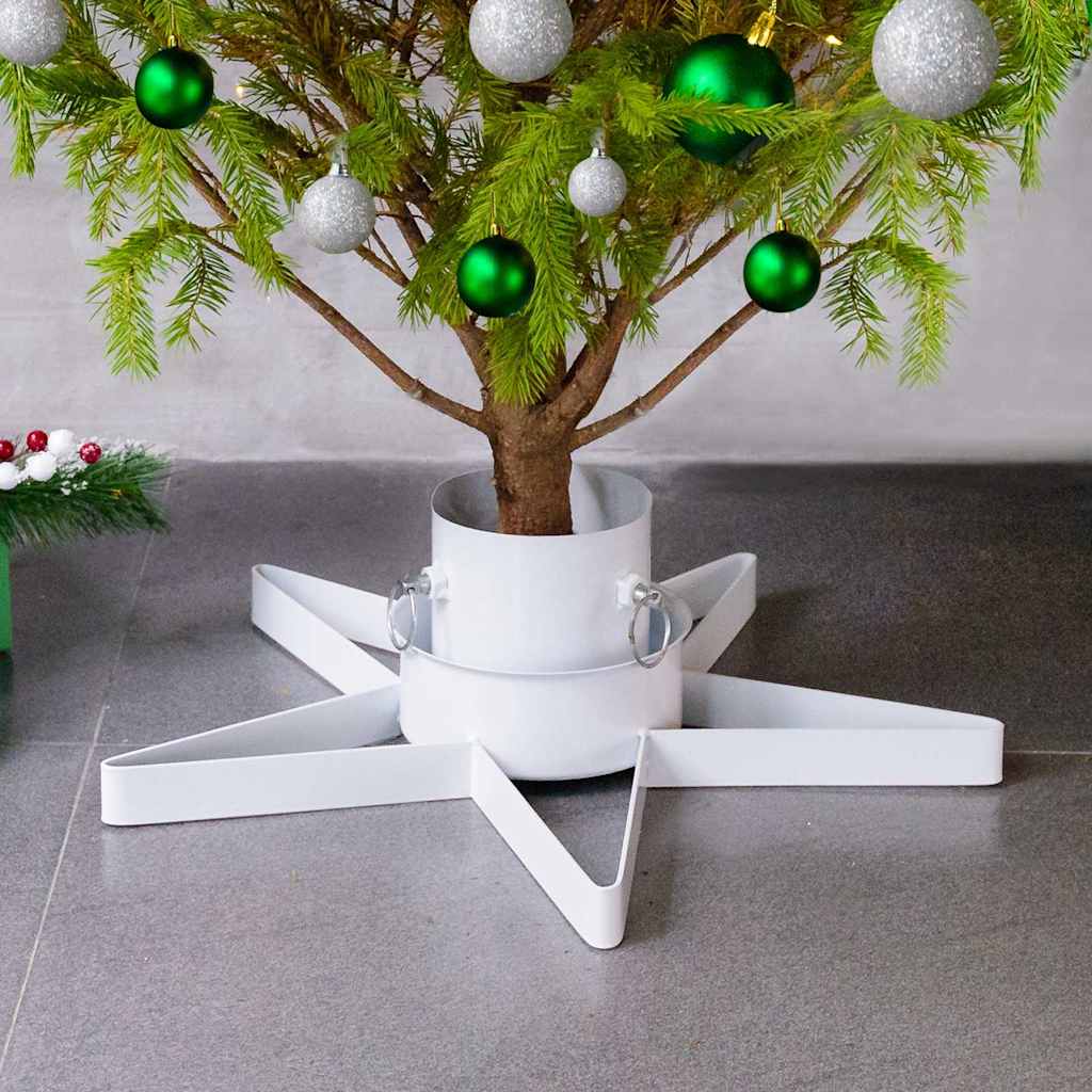 Suporte para árvore de natal 47x47x13,5 cm branco