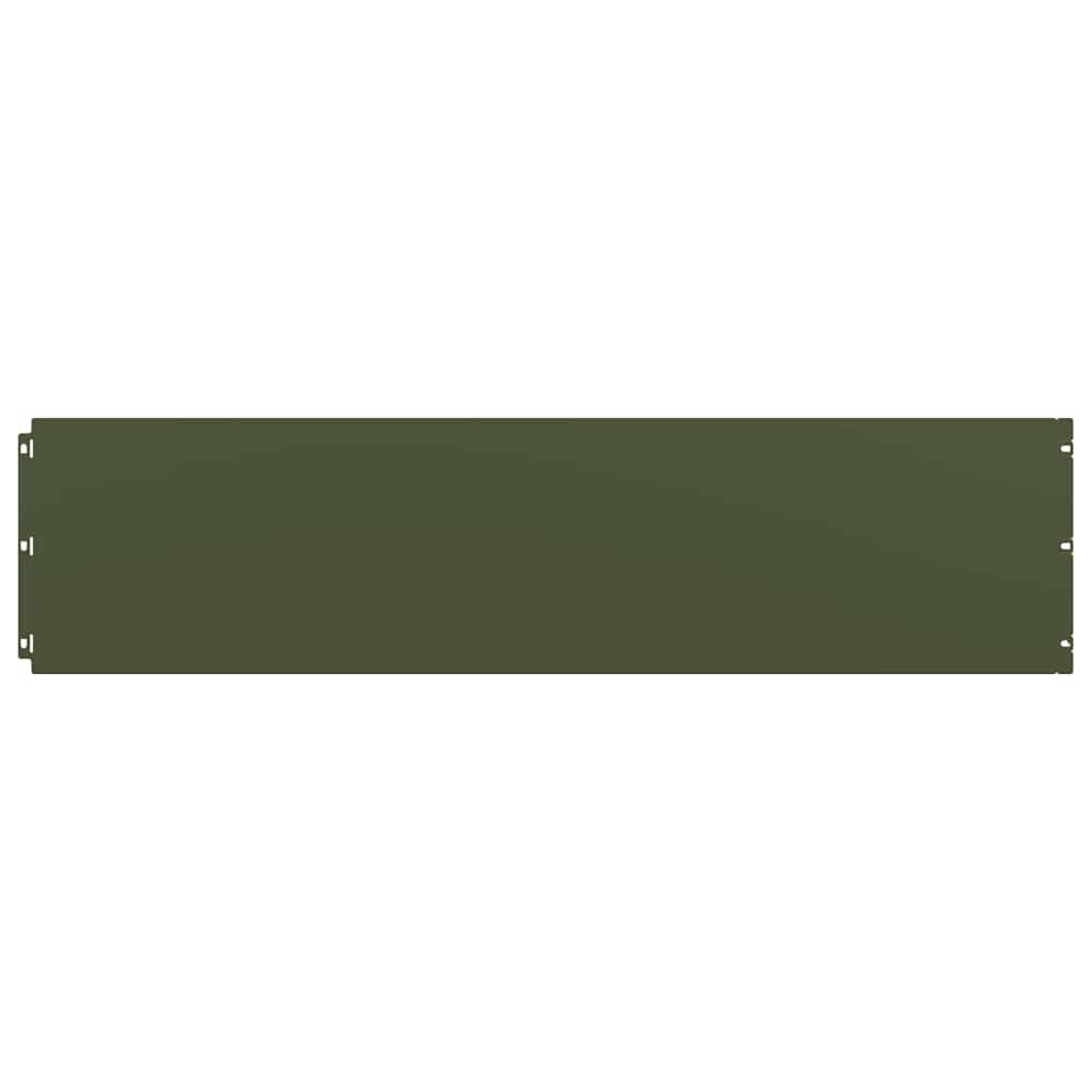 Orlas relva 10 pcs verde azeitona 25x103 cm aço laminado a frio