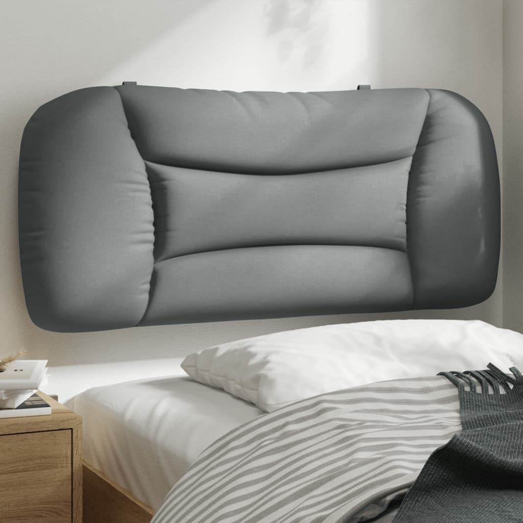 Almofadão de cabeceira hvar 90 cm tecido cinzento-claro