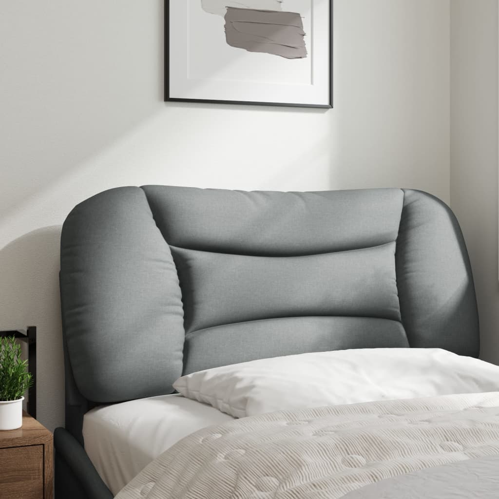 Almofadão de cabeceira hvar 90 cm tecido cinzento-claro