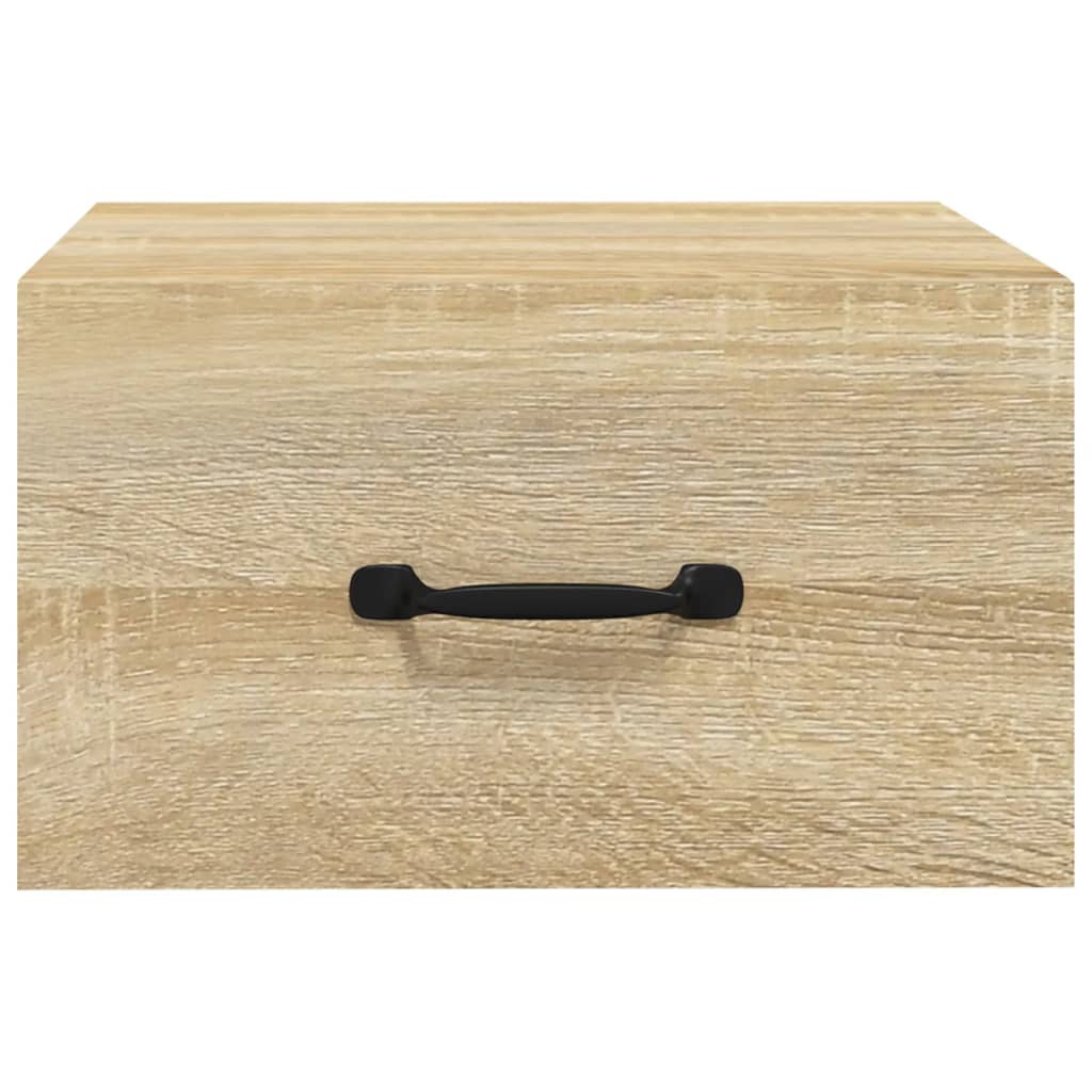 Mesa de cabeceira montagem na parede 35x35x20 cm cor sonoma
