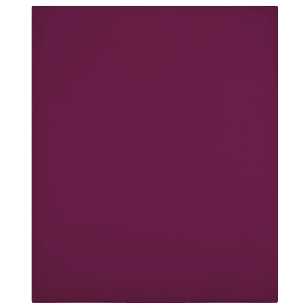 Lençol ajustável 100x200 cm algodão jersey bordô