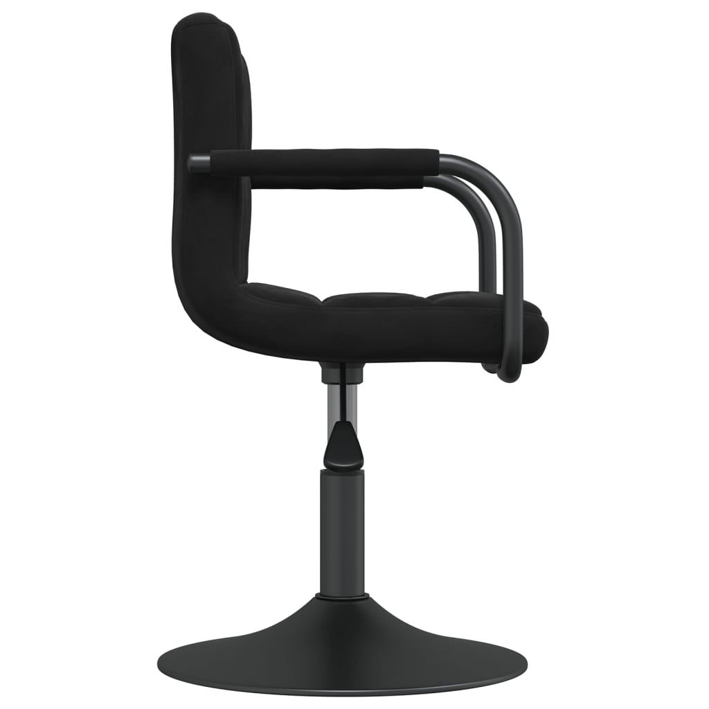 Cadeira de jantar veludo preto