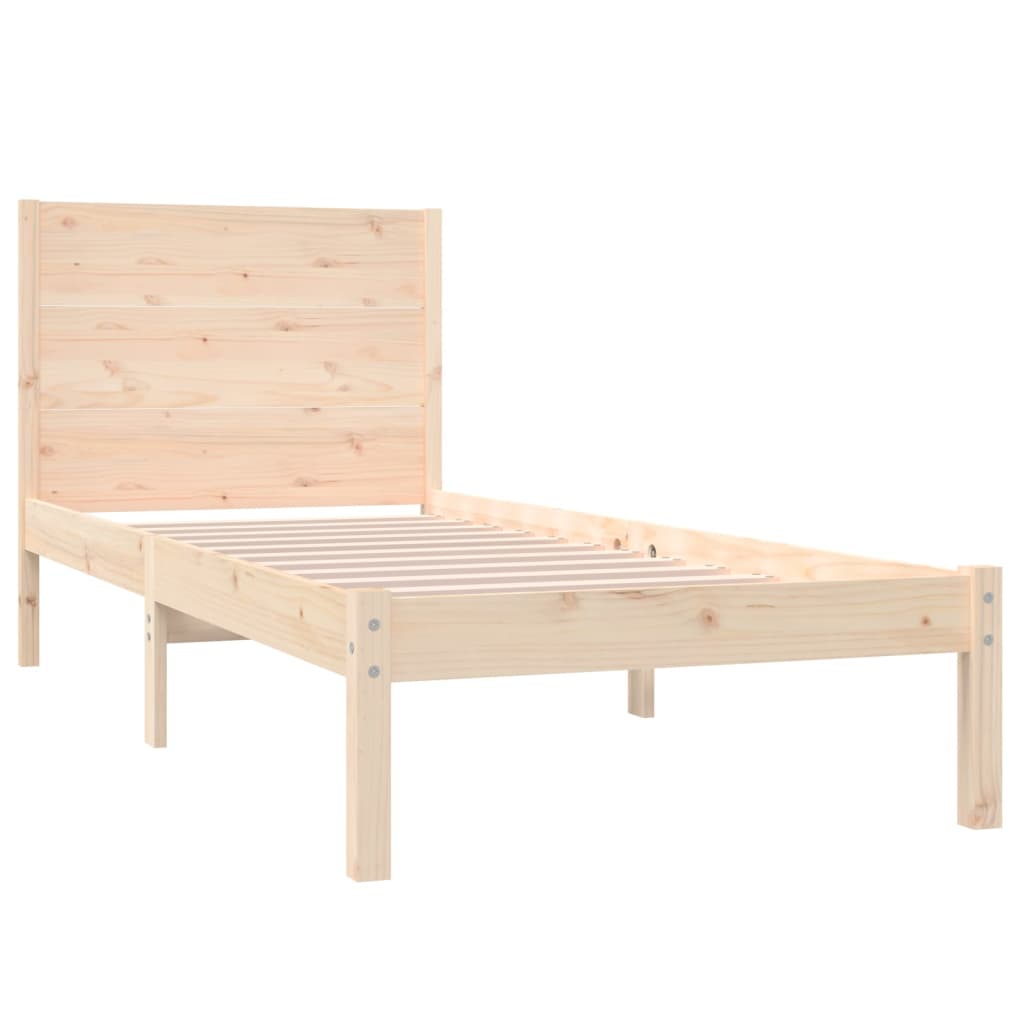 Estrutura de cama solteiro 90x190 cm madeira maciça
