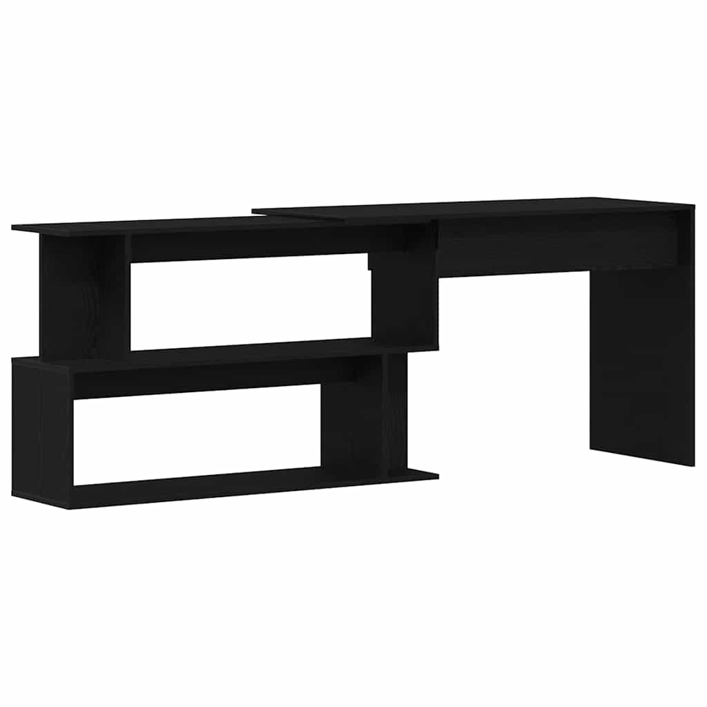 Mesa carvalho preto derivados de madeira 200 x 50 x 76 cm
