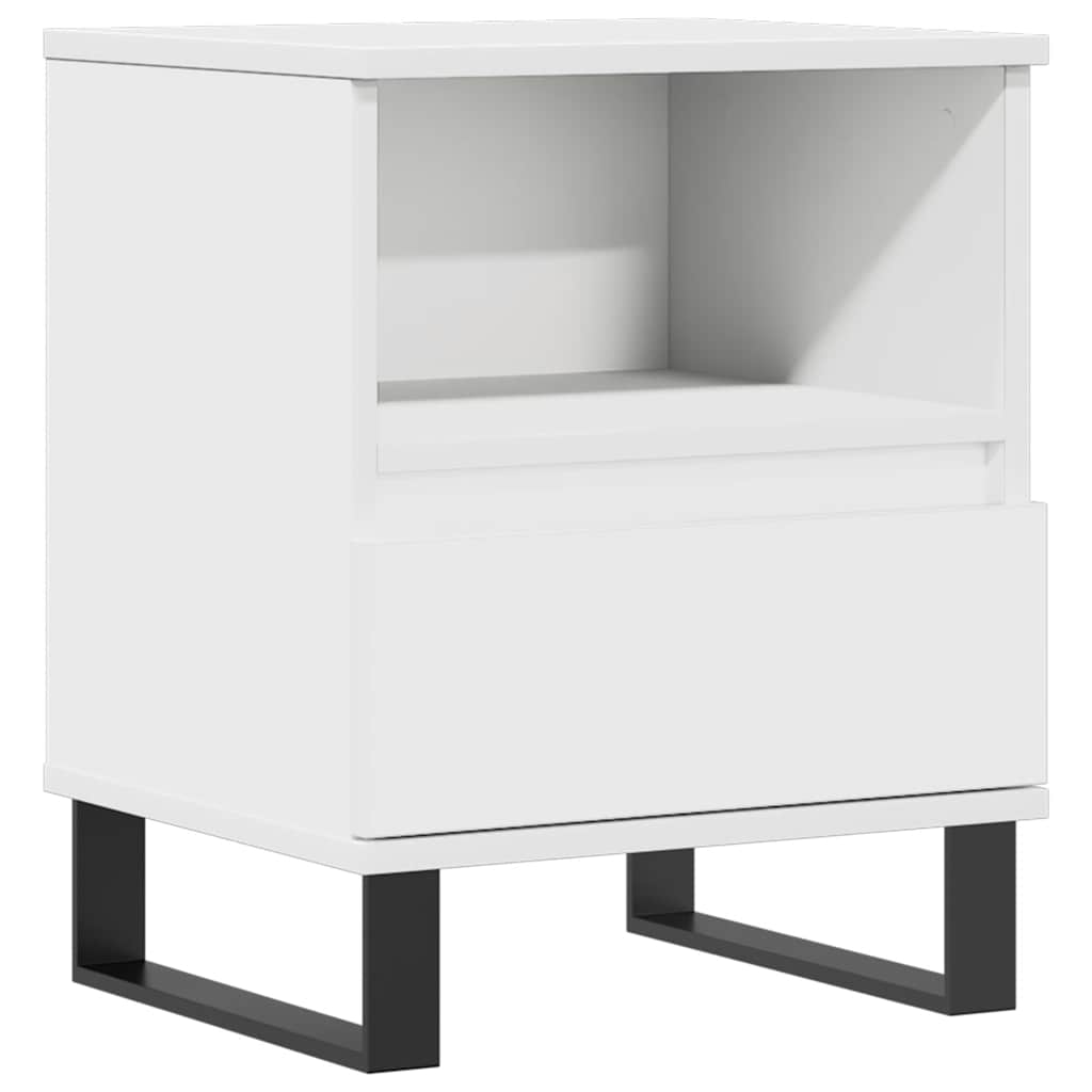 Mesa de cabeceira 40x35x50 cm derivados de madeira branco