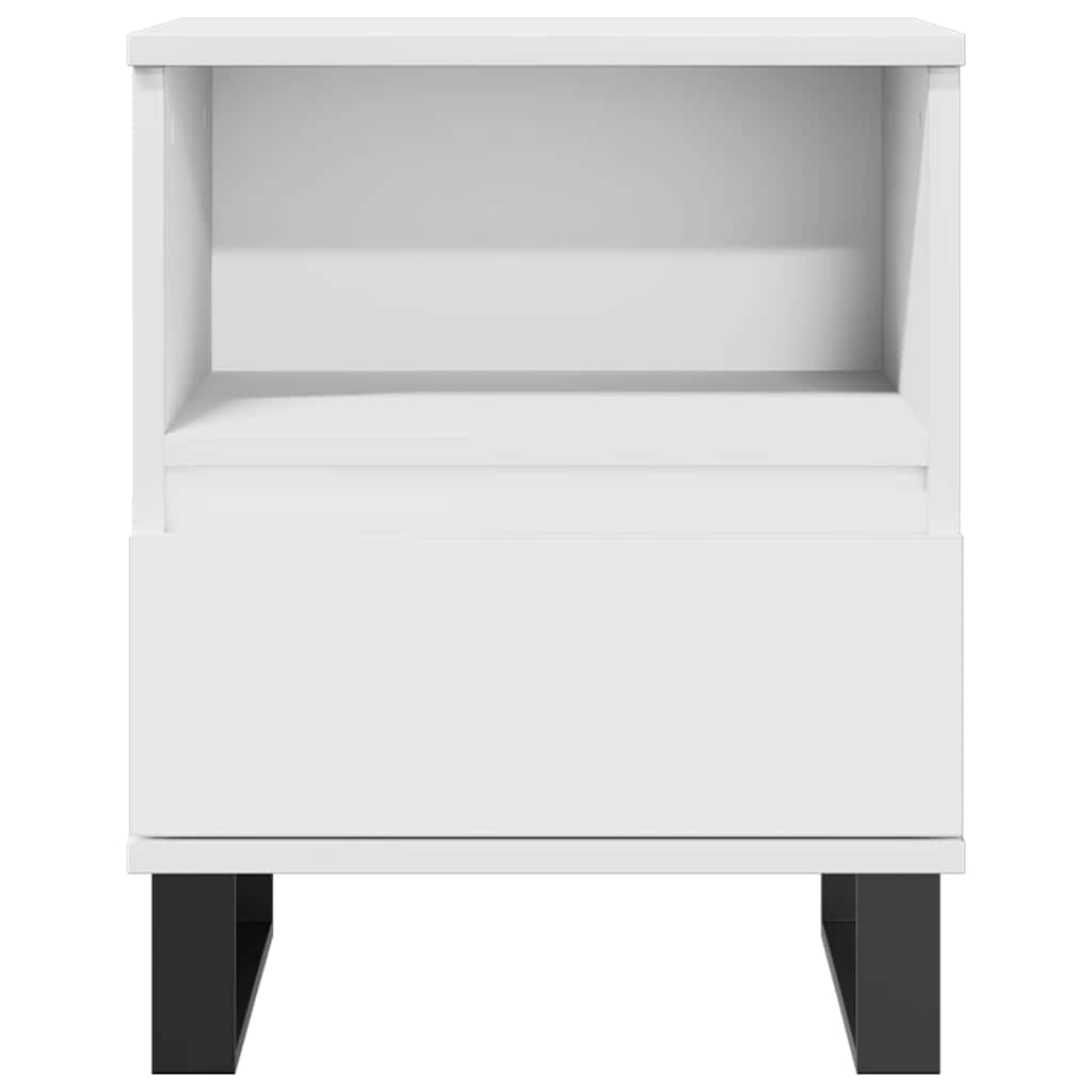 Mesa de cabeceira 40x35x50 cm derivados de madeira branco