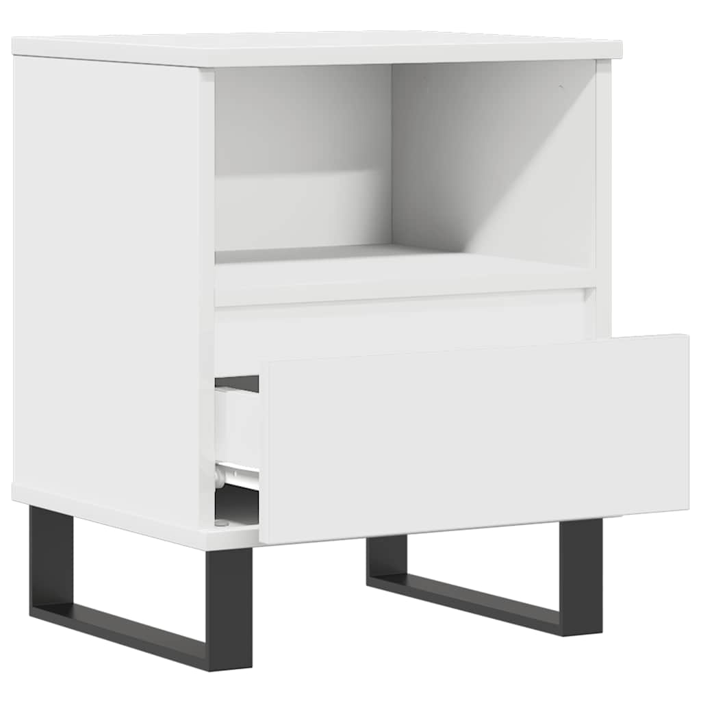 Mesa de cabeceira 40x35x50 cm derivados de madeira branco