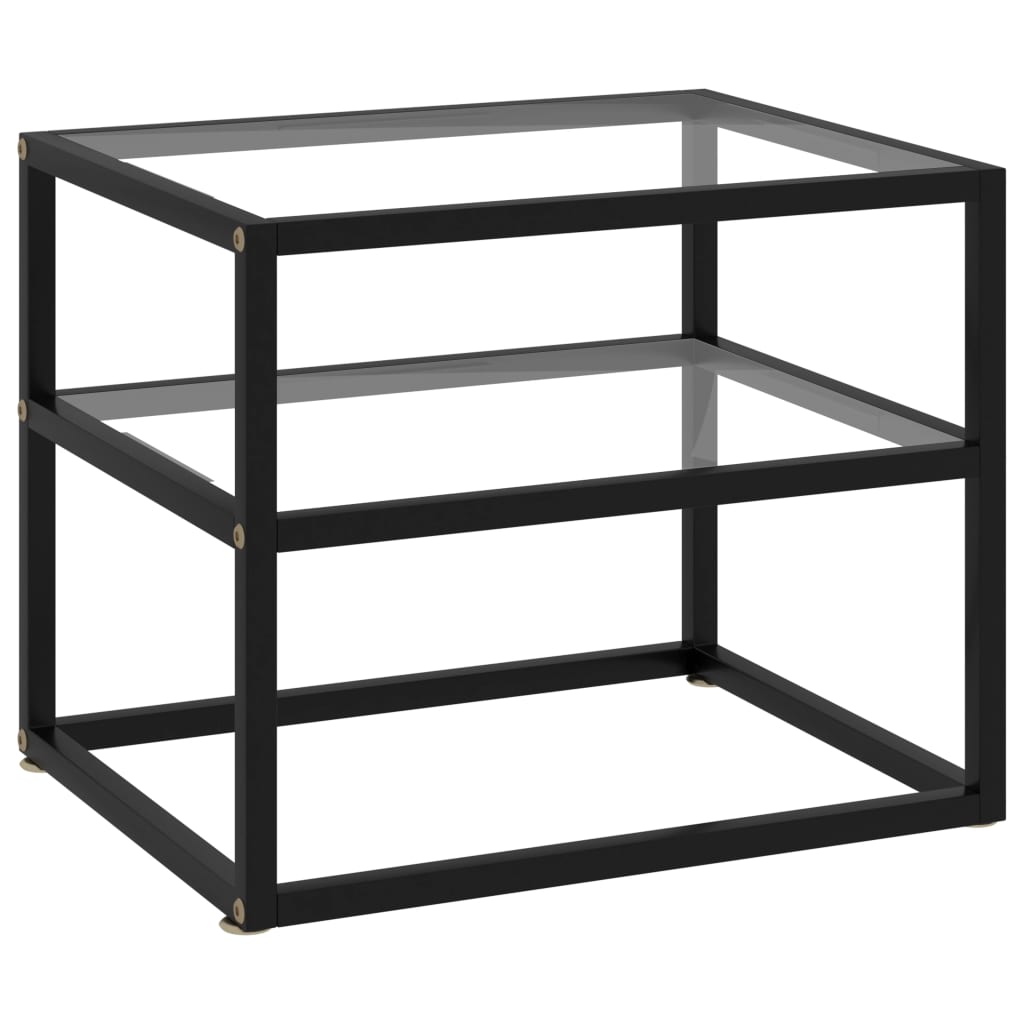 Mesa consola 50x40x40 cm vidro temperado transparente
