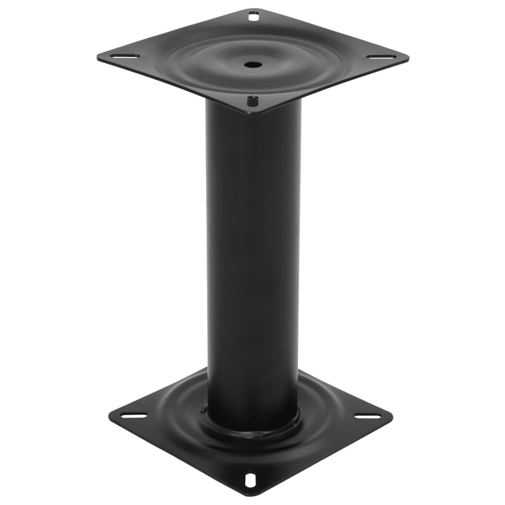 Pedestal para assento de barco 33 cm aço preto