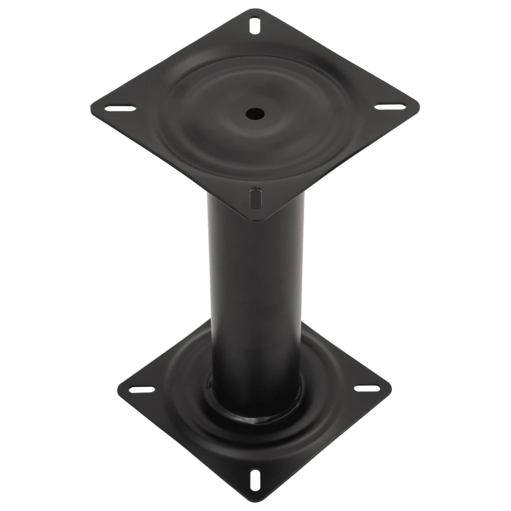 Pedestal para assento de barco 33 cm aço preto