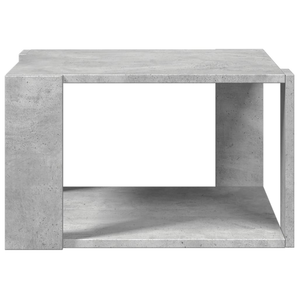 Mesa de centro 51,5x51,5x30 cm derivados madeira cinza-cimento