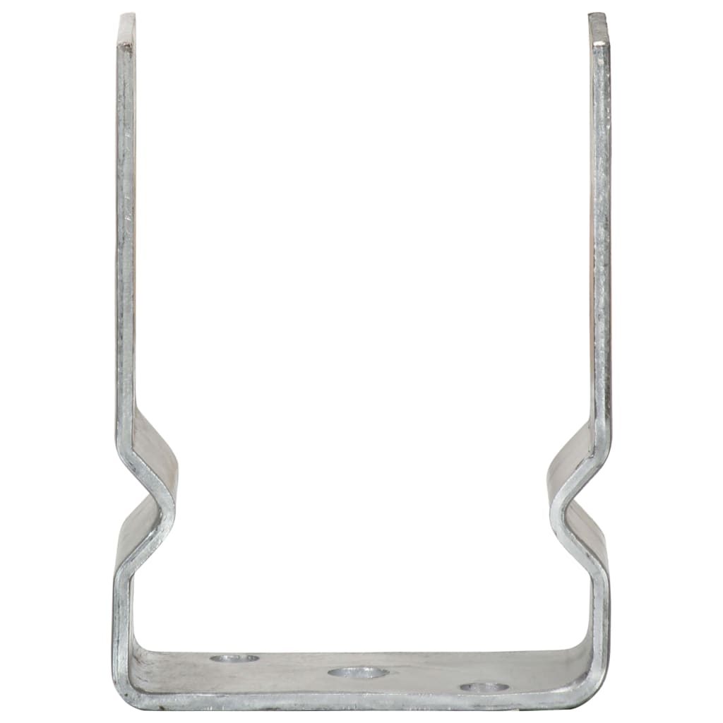 Âncoras para cerca, 12 unidades, prata, 10x6x15 cm, aço galvanizado